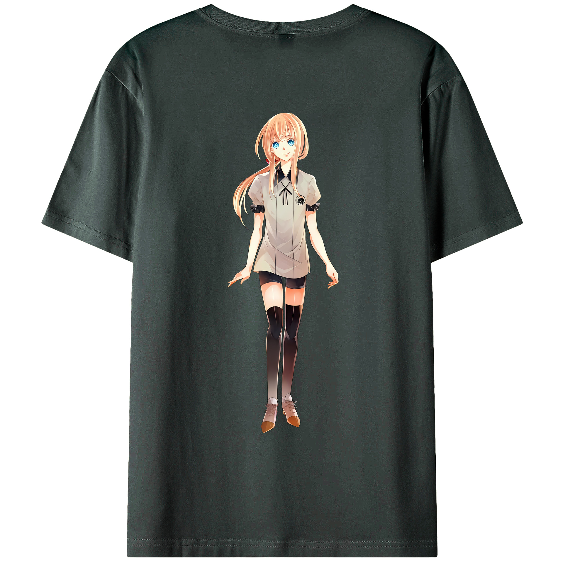 （画像用） 刀剣乱舞 Touken Ranbu 綿100％ メンズ半袖Tシャツ（バックプリント） 通気性